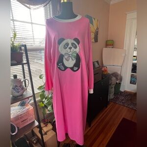 Vintage MMJ Pink Panda Oversized Nightshirt